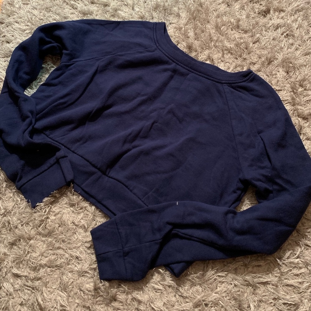 Forever 21 Navy Crop Sweater
